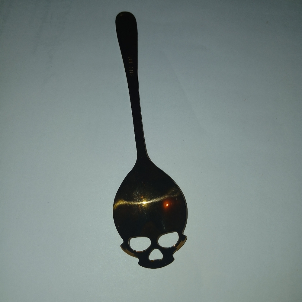 Gold Skull Spoon